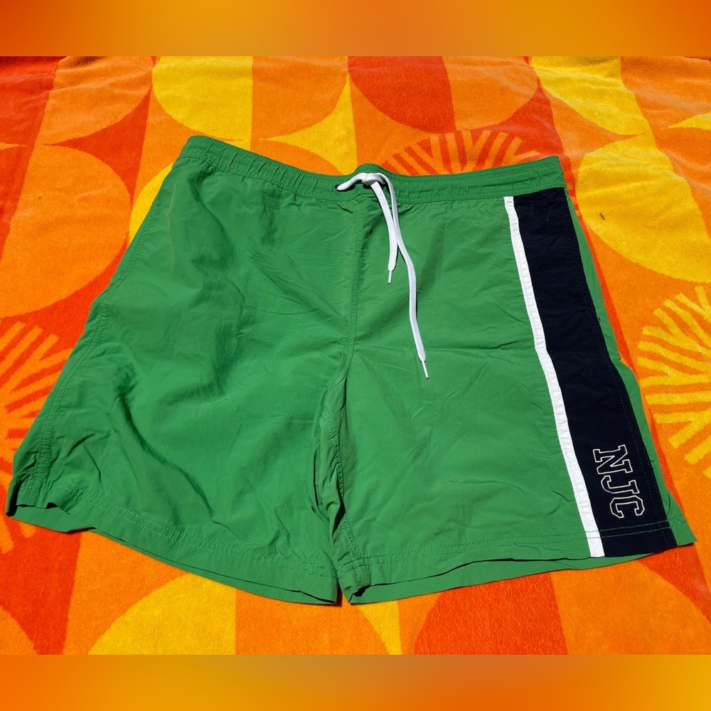 Nautica Jeans Co Swim Trunks Green Men’s Size Large